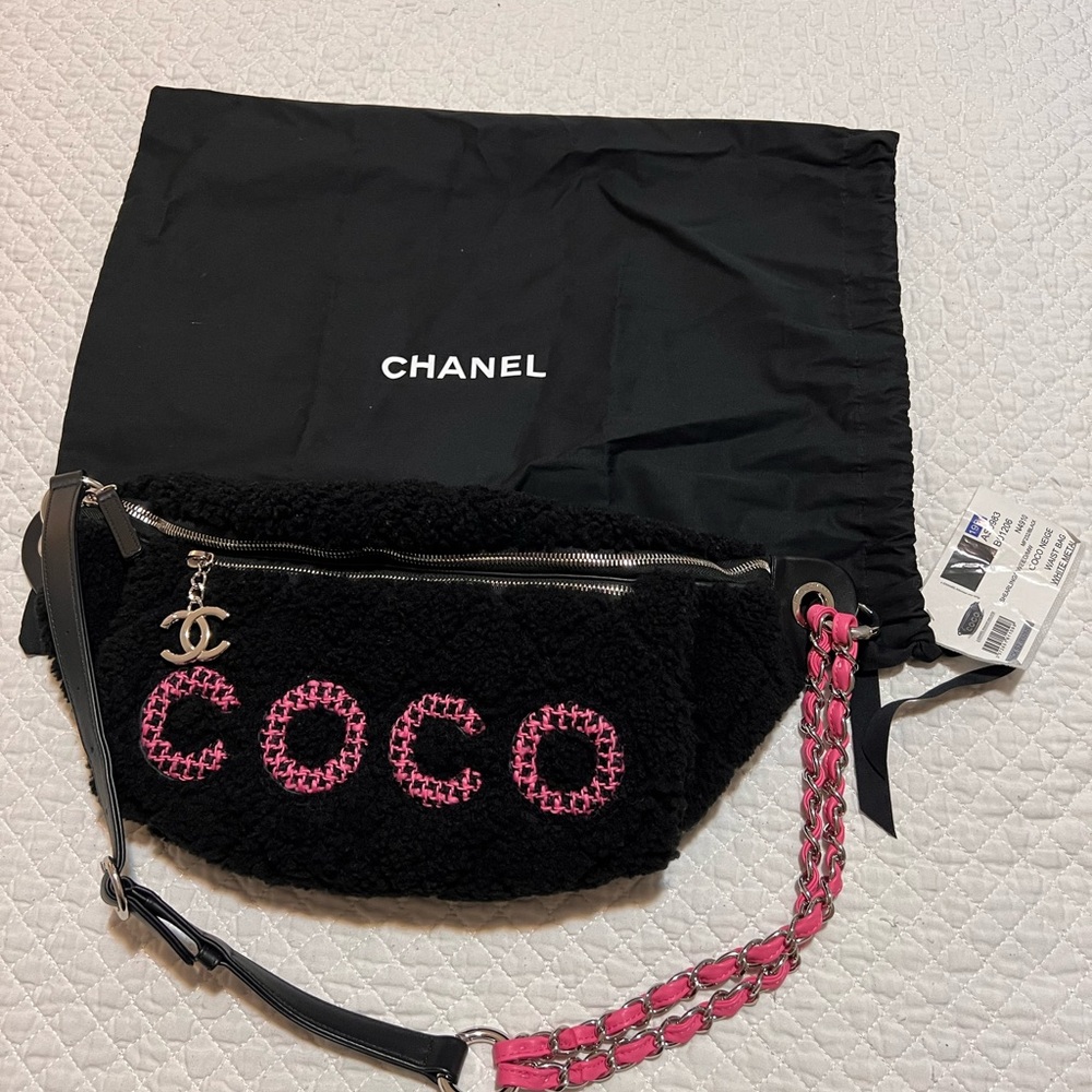 Chanel shearling waistbag